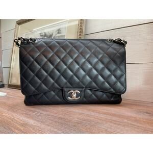 Chanel Classic Double Flap Maxi - Black Caviar - 15 Series (2011)